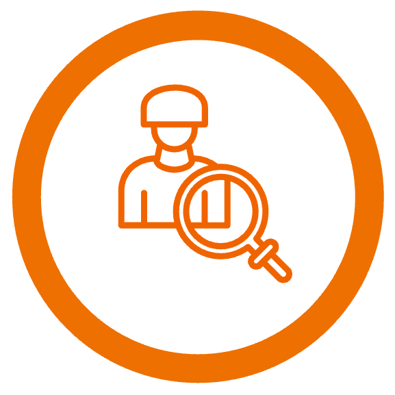 Customer analytics icon