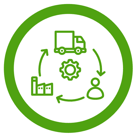 Supply chain intelligence icon