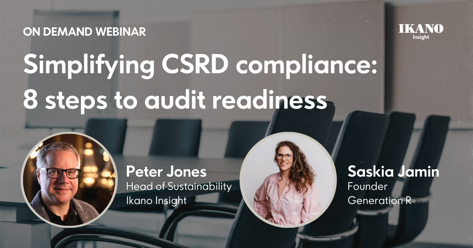 8 steps to CSRD compliance webinar - on demand recording