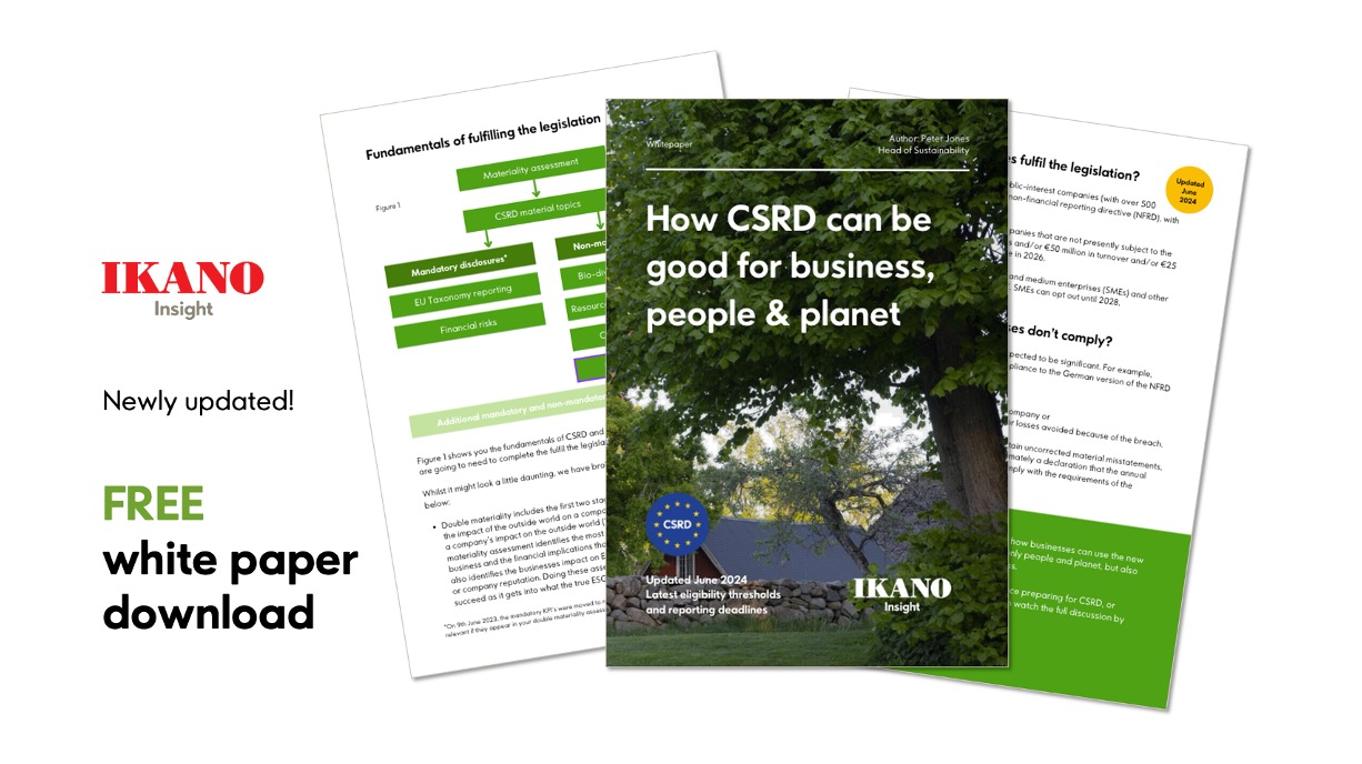 Updated Guide to CSRD - good for your business, people and planet