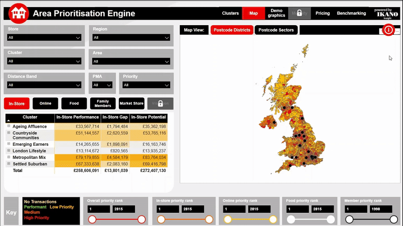 Geo-spatial analysis tool for optimised retail sales and marketing growth