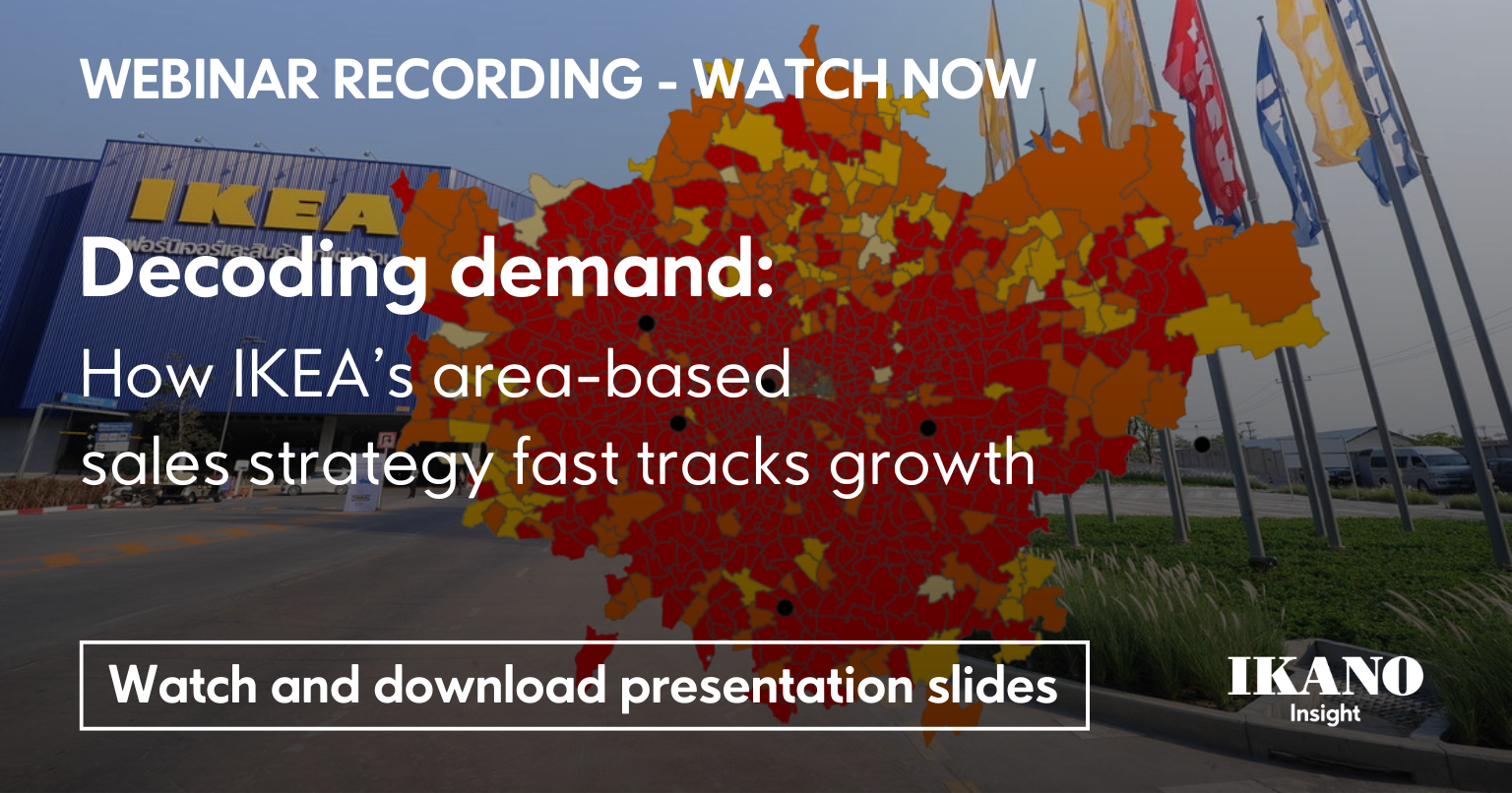 Watch recording - decoding demand - IKEA area based sales strategy