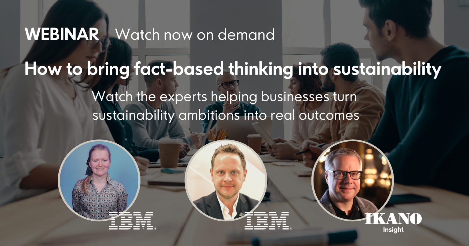 Watch the webinar: How to bring fact-based thinking to sustainability